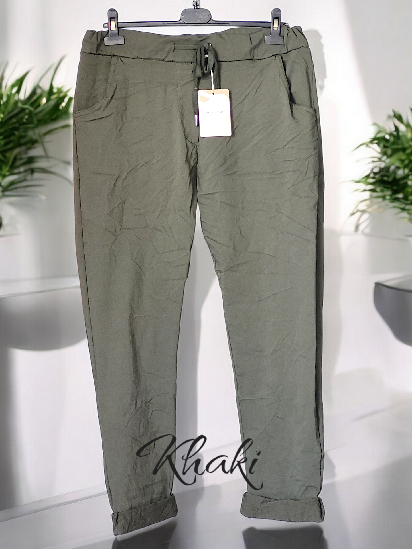 Stretchige Jogpant Uni Gr. 44 - 48/50 in versch. Farben