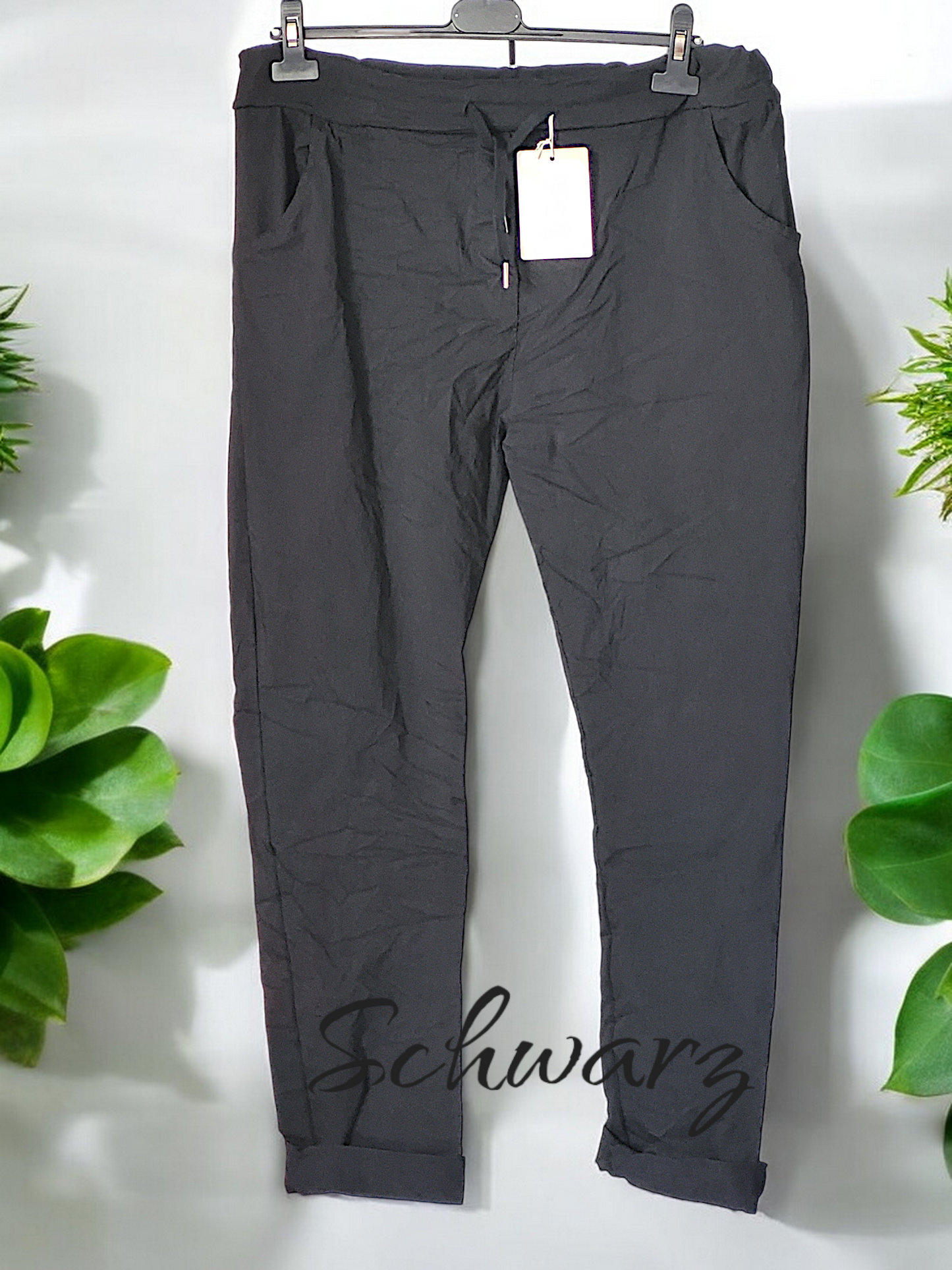Stretchige Jogpant Uni Gr. 44 - 48/50 in versch. Farben