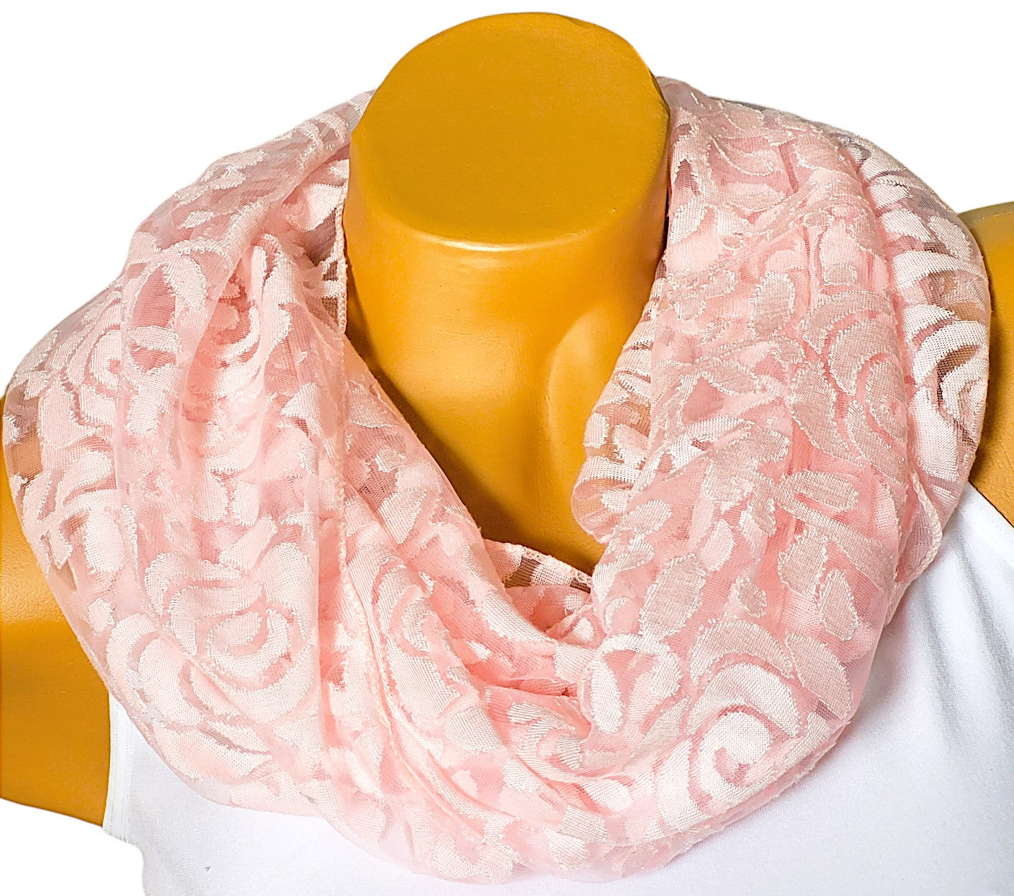 Spitzen - Loop mit Blumenmuster in versch. Farben