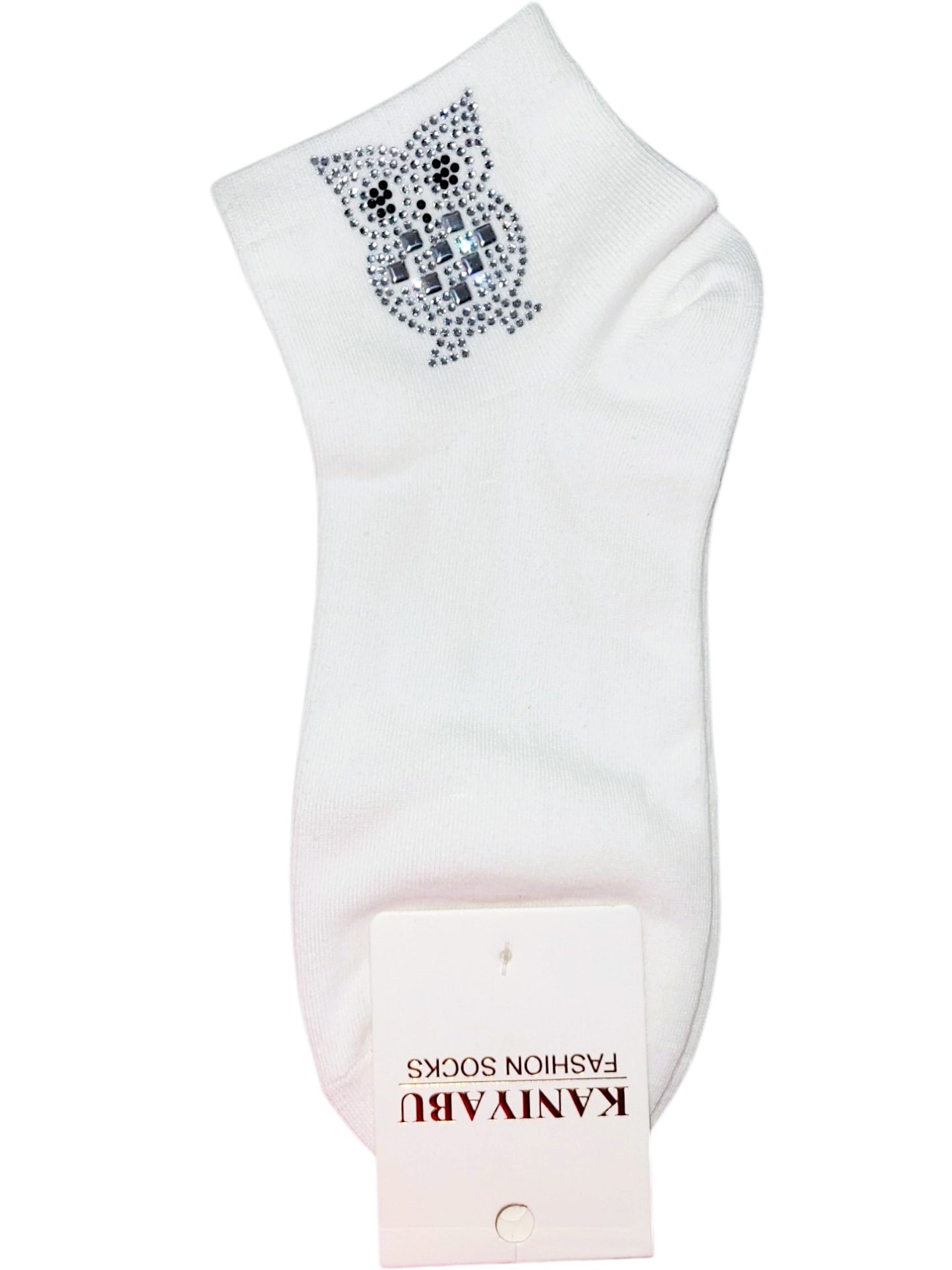 Söckchen mit Strass Eule Onesize Gr. 38-41