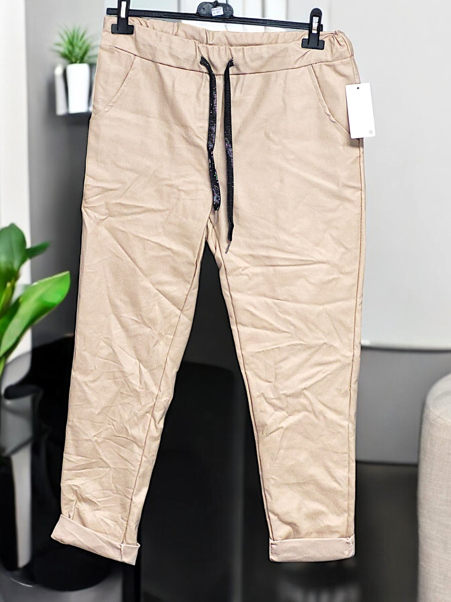 Lederimitat-Jogpant Gr. 38 - 44 in 2 Farben