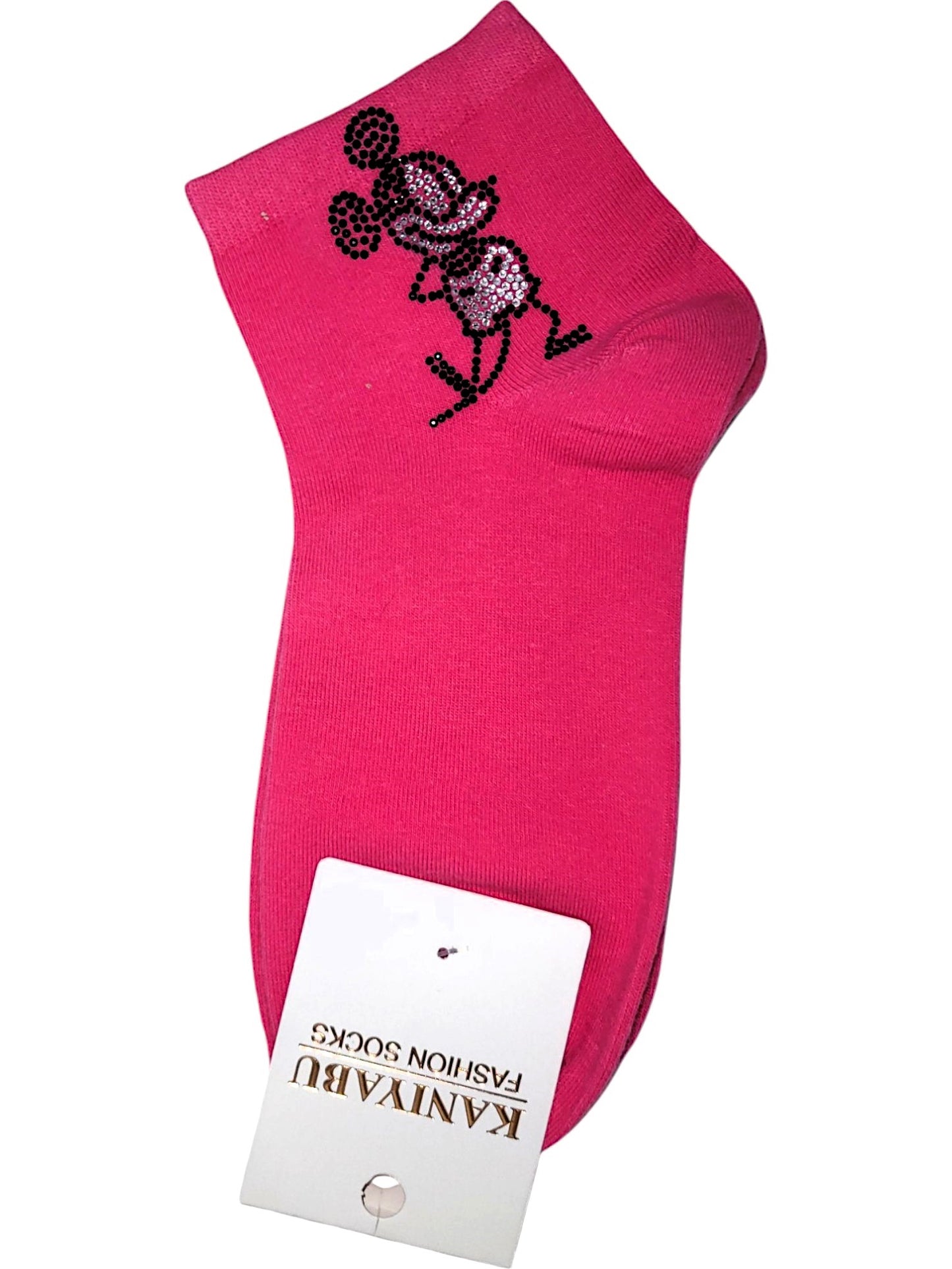 Söckchen mit Strass - Motiv Mickey -Größe 38 - 41