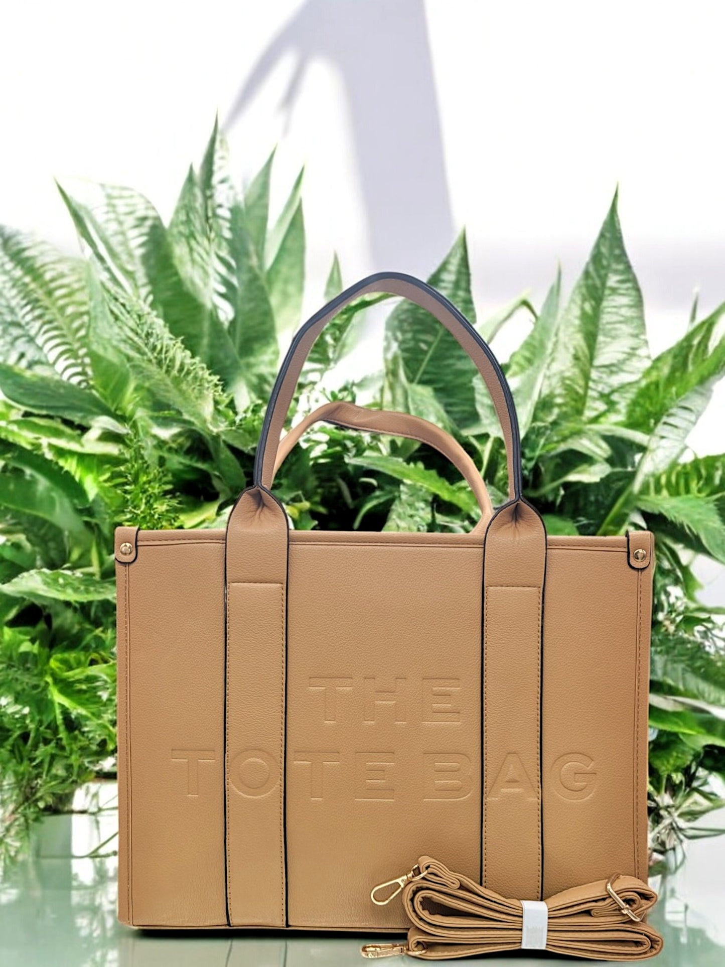 Kleine Shopper-Handtasche "THE TOTEBAG" mit Ledergurt