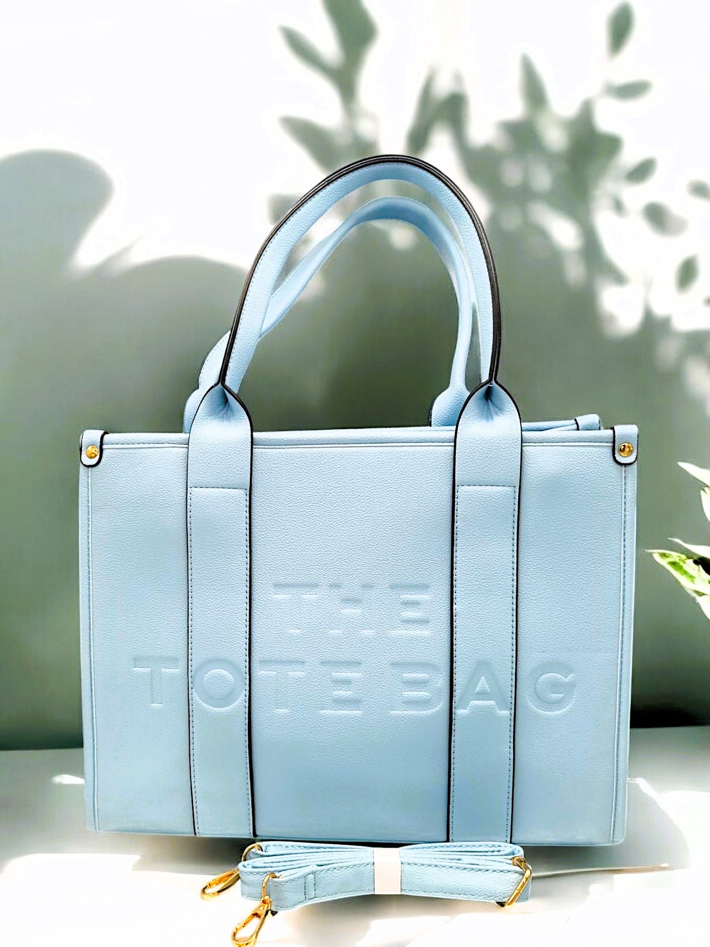 Große Shopper "THE TOTEBAG" mit Ledergurt in 3 versch. Farben