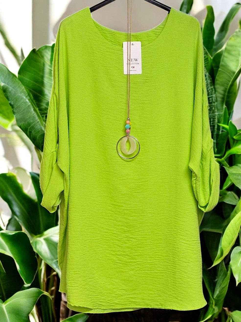 🌟 Modische Tunika mit Kette 🌟Gr. 44 - 48 in versch. Farben