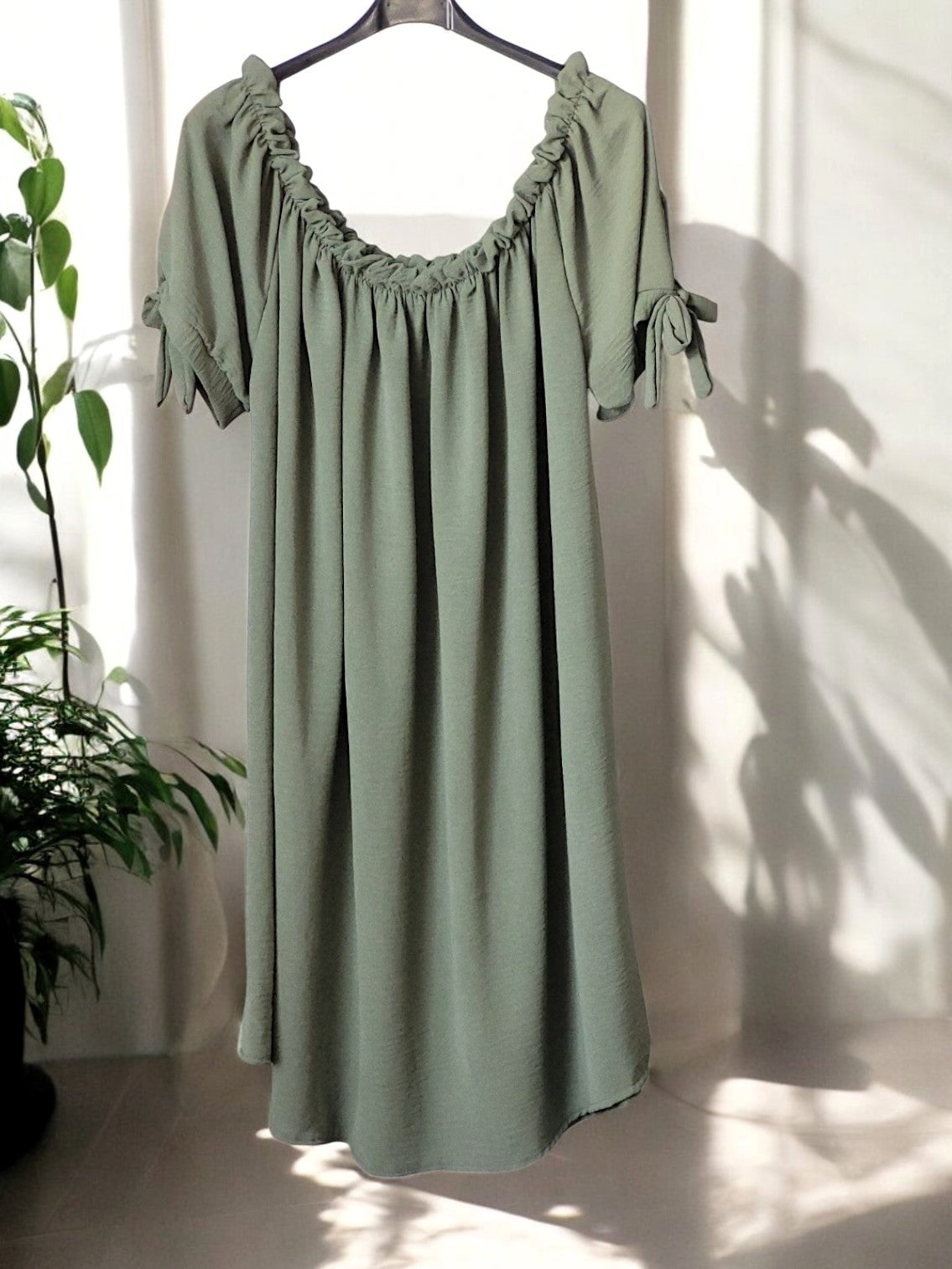 Luftiges Offshoulder-Kleid – Sommerfeeling pur! ☀️👗Gr. 48 - 54 in versch. Farben