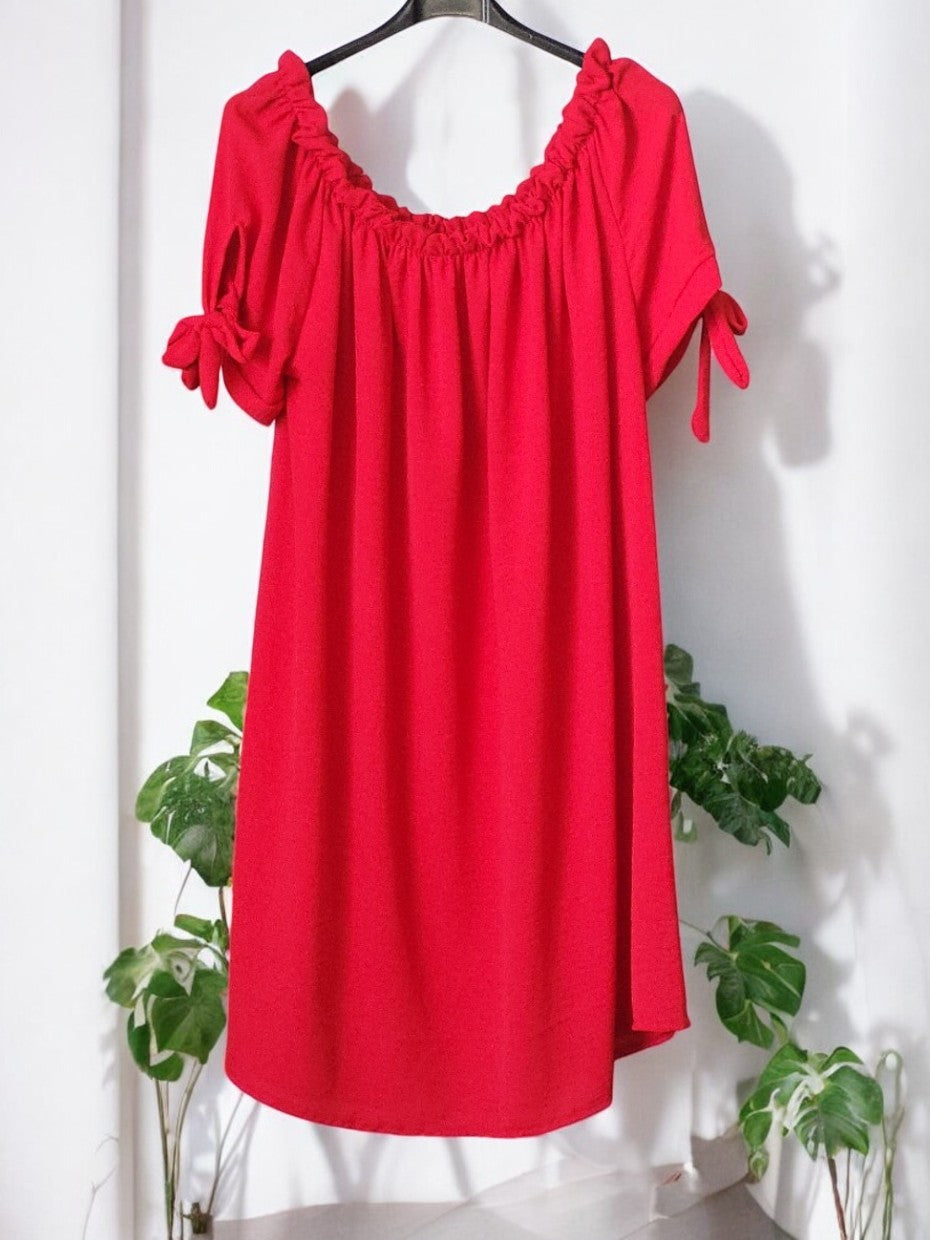 Luftiges Offshoulder-Kleid – Sommerfeeling pur! ☀️👗Gr. 48 - 54 in versch. Farben