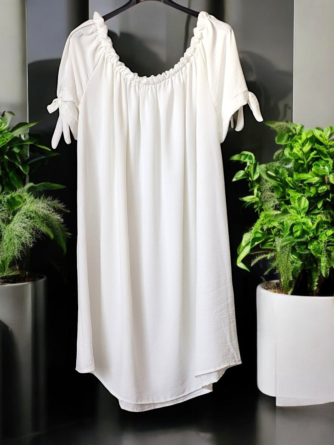 Luftiges Offshoulder-Kleid – Sommerfeeling pur! ☀️👗Gr. 48 - 54 in versch. Farben