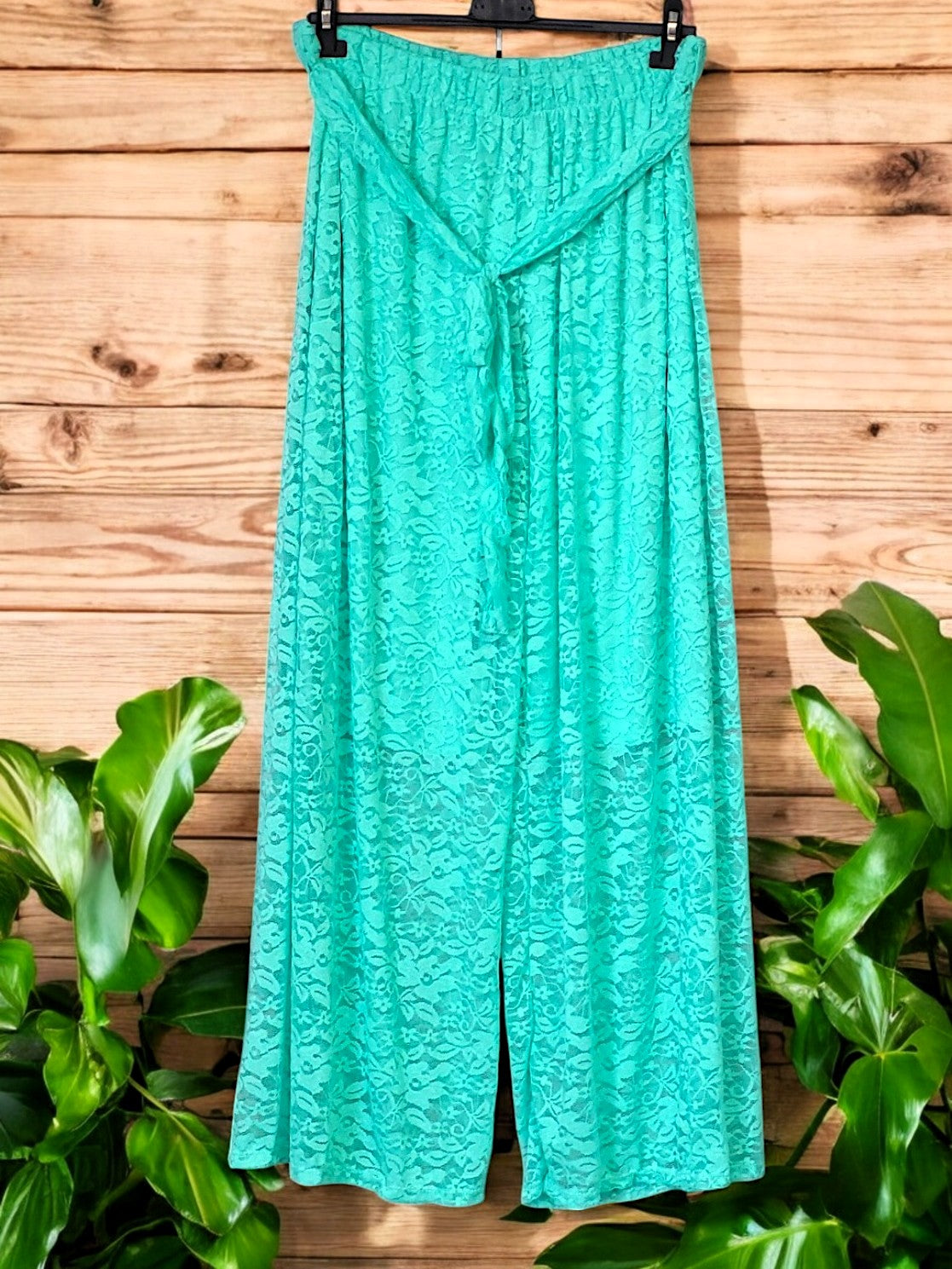 🌸 Spitzen-Hose Damen | Größe 44–50 | In Türkis, Jeansblau, Mint & Bordeaux 🌸