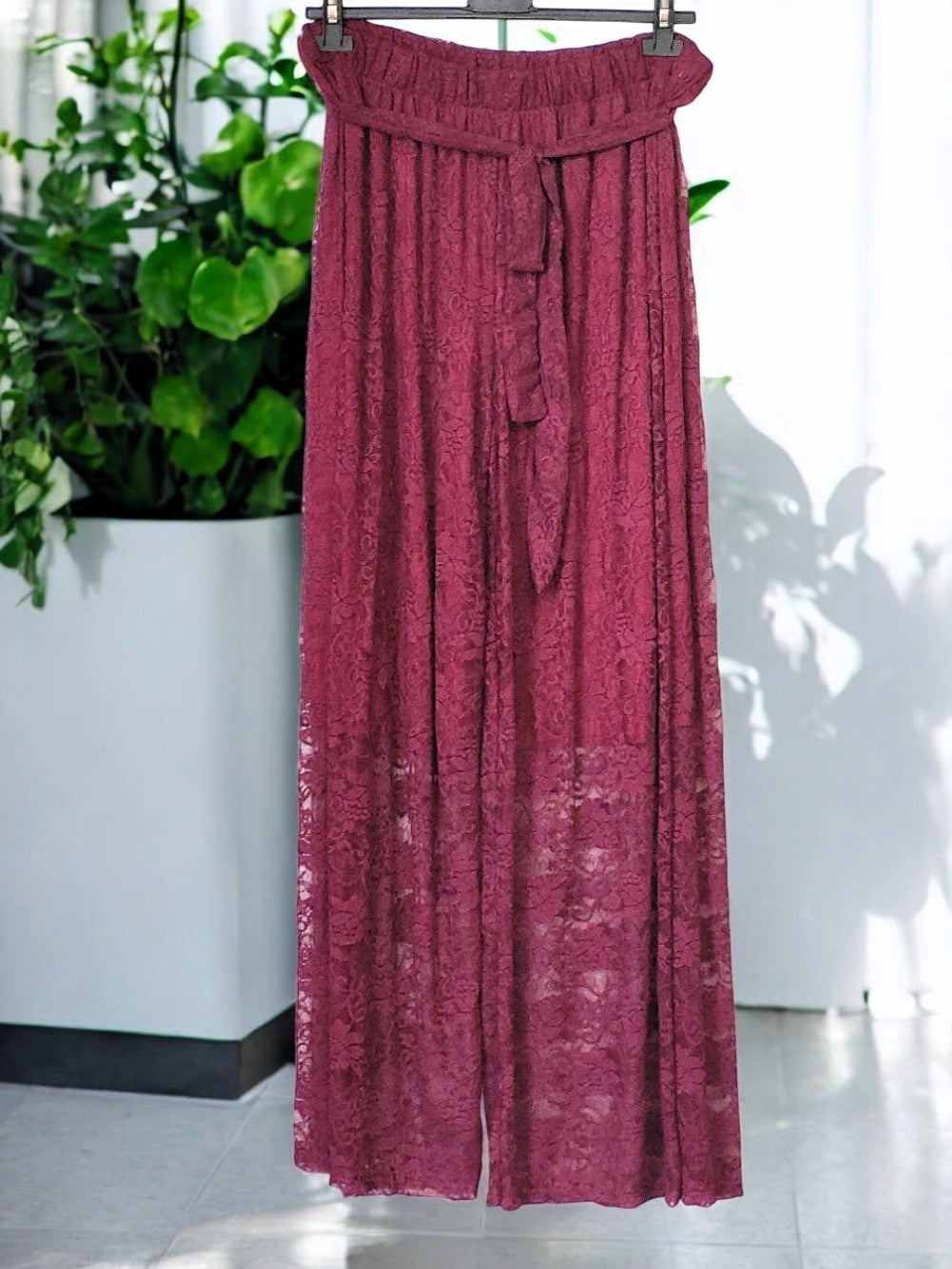 🌸 Spitzen-Hose Damen | Größe 44–50 | In Türkis, Jeansblau, Mint & Bordeaux 🌸