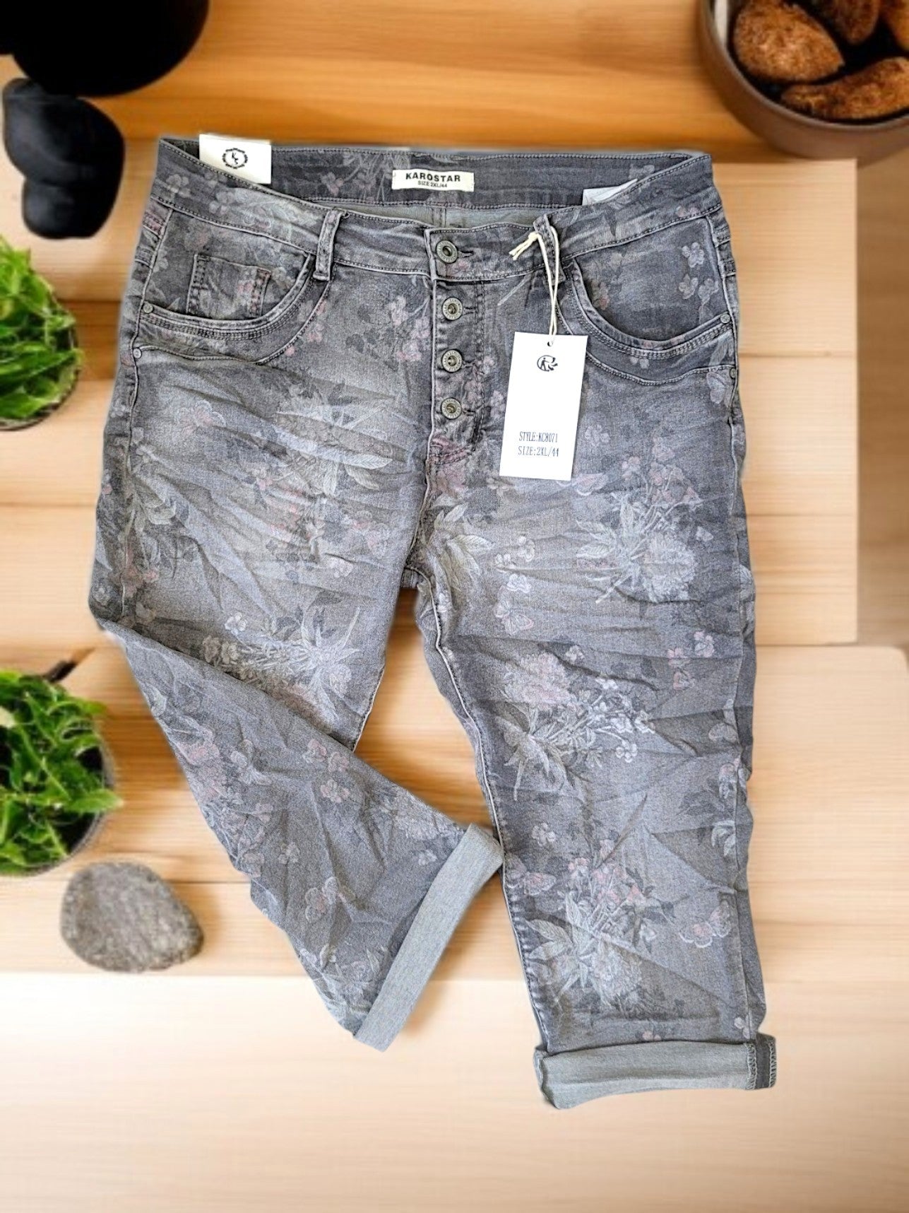 🌺 Karostar Stretch-Capri Typ KC8071 – Gr. 38 • 40 • 42 • 44 • 48 (46 leider ausverkauft) 🌺