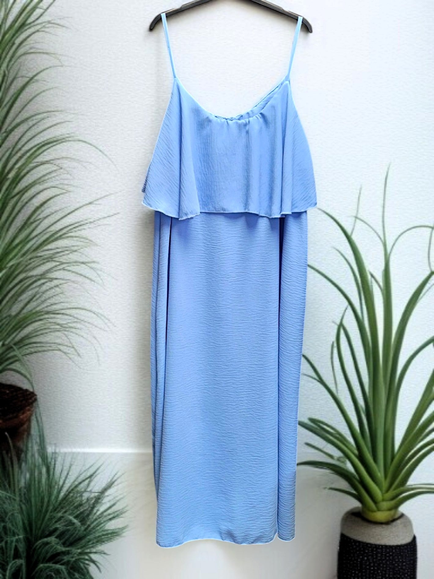 👗 Maxikleid mit Volant – Größe 42–48 – 7 Farben – Leicht & Elegant für den Sommer ☀️🌿 Jetzt verfügbar!