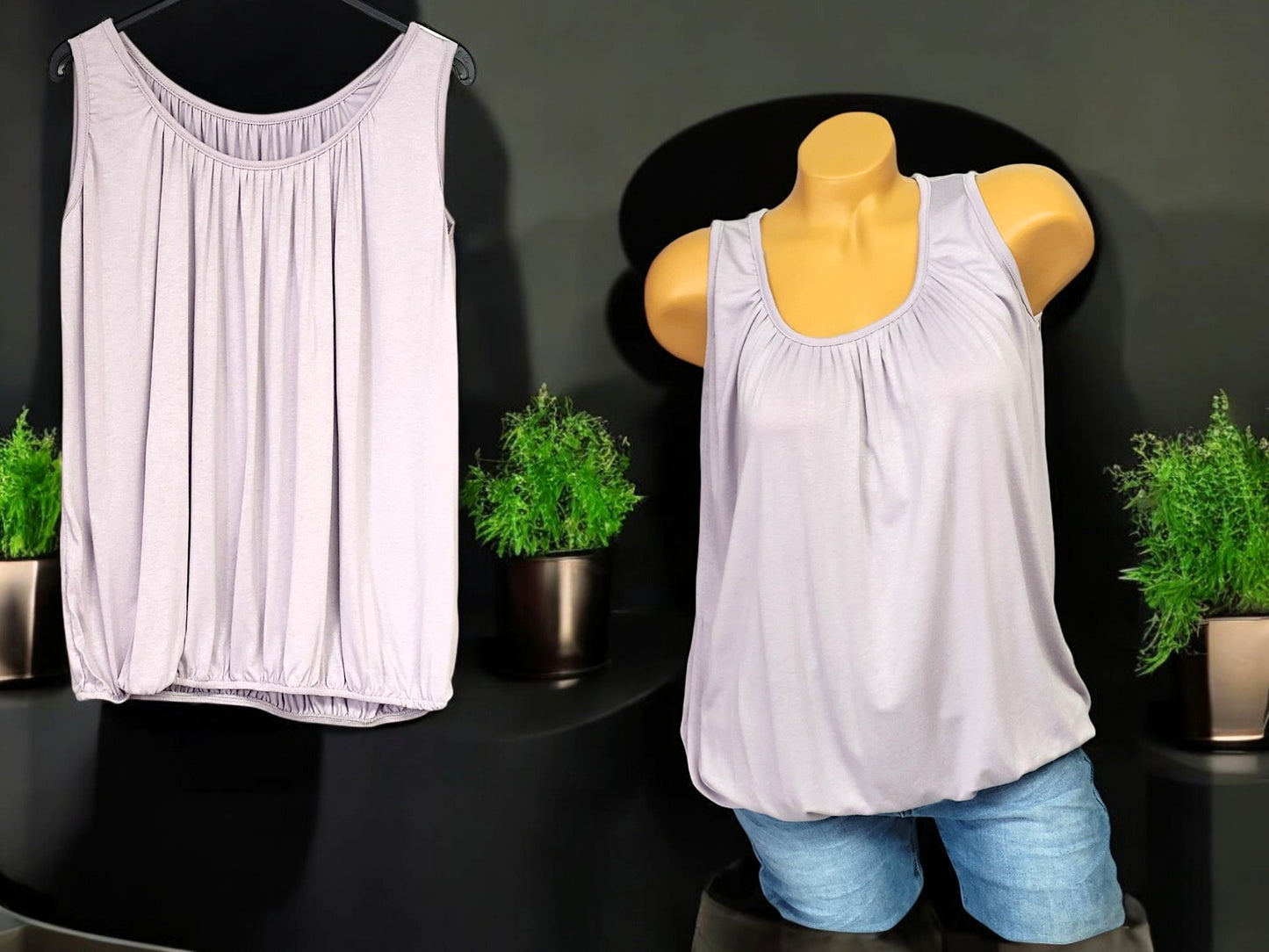 ☀️👚 Luftiges Sommer-Top mit Gummibund | 11 Farben | Gr. 42–48 👚☀️