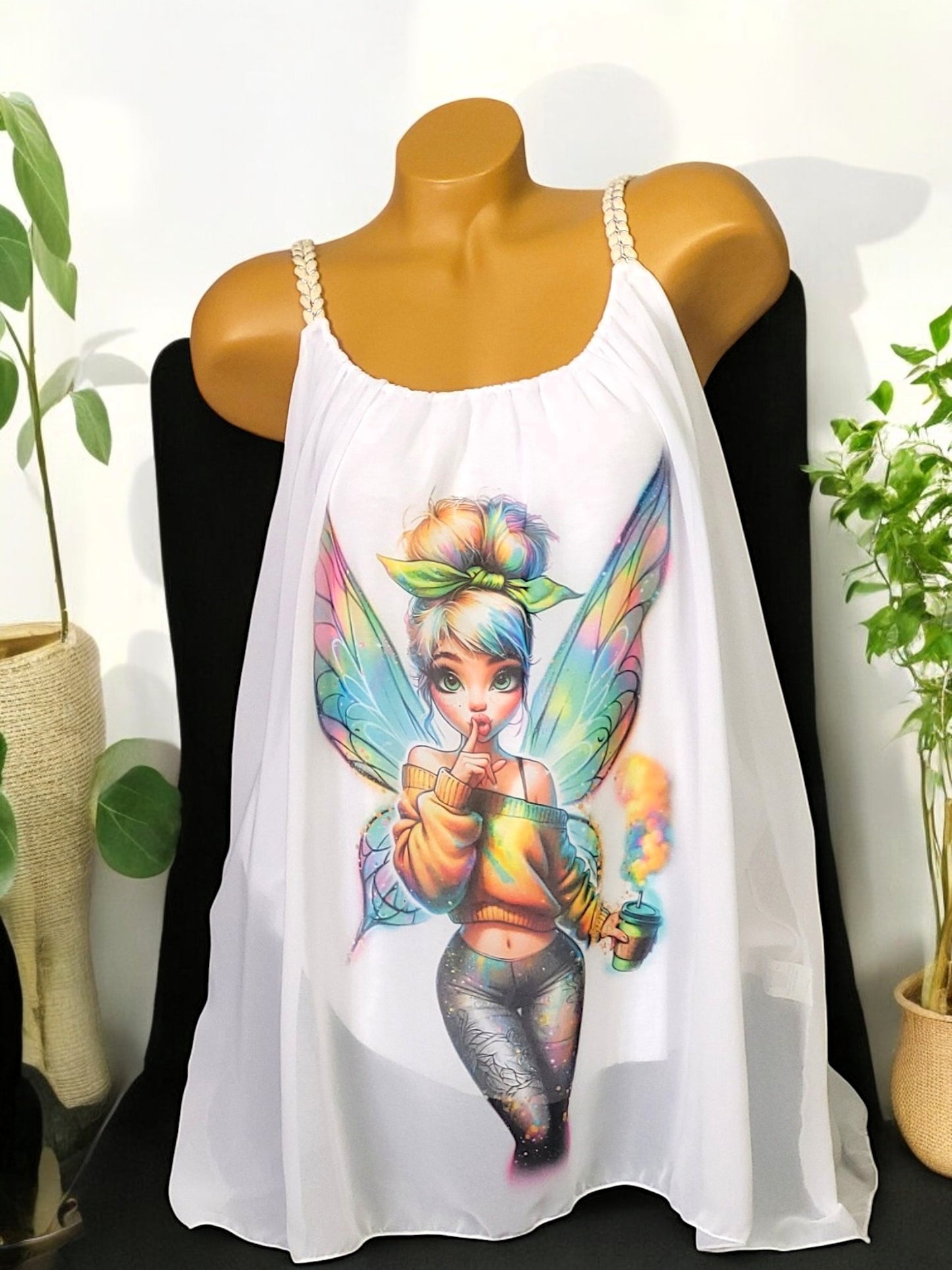 🌸 Träger-Top mit Print & A-Linien-Schnitt – Gr. 42–46 – in 6 einzigartigen Motiven 🌸