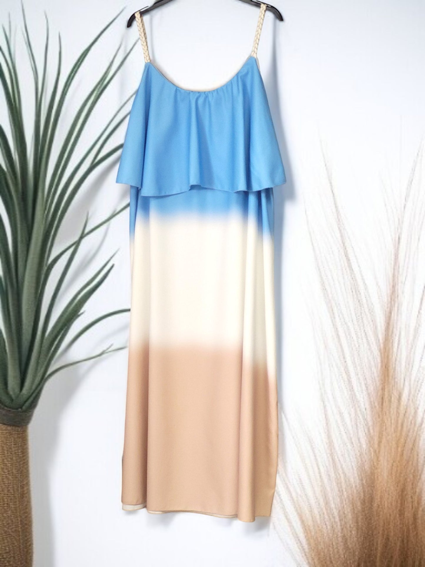 🌞 Sommerkleid mit Farbverlauf – Größen 42–48 – in 5 Farben erhältlich