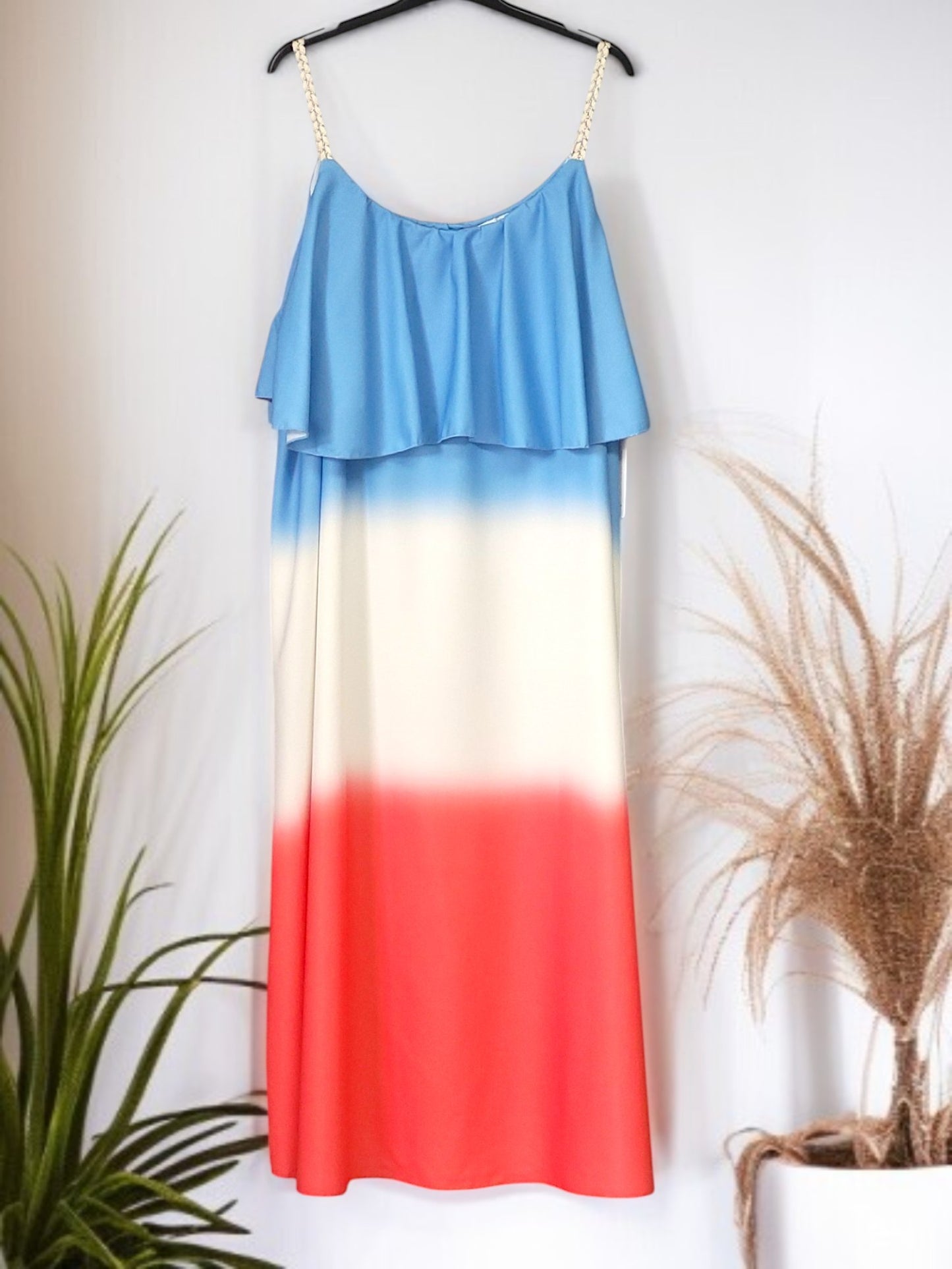 🌞 Sommerkleid mit Farbverlauf – Größen 42–48 – in 5 Farben erhältlich