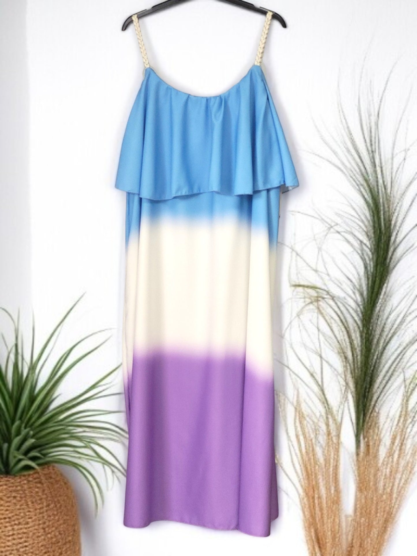 🌞 Sommerkleid mit Farbverlauf – Größen 42–48 – in 5 Farben erhältlich