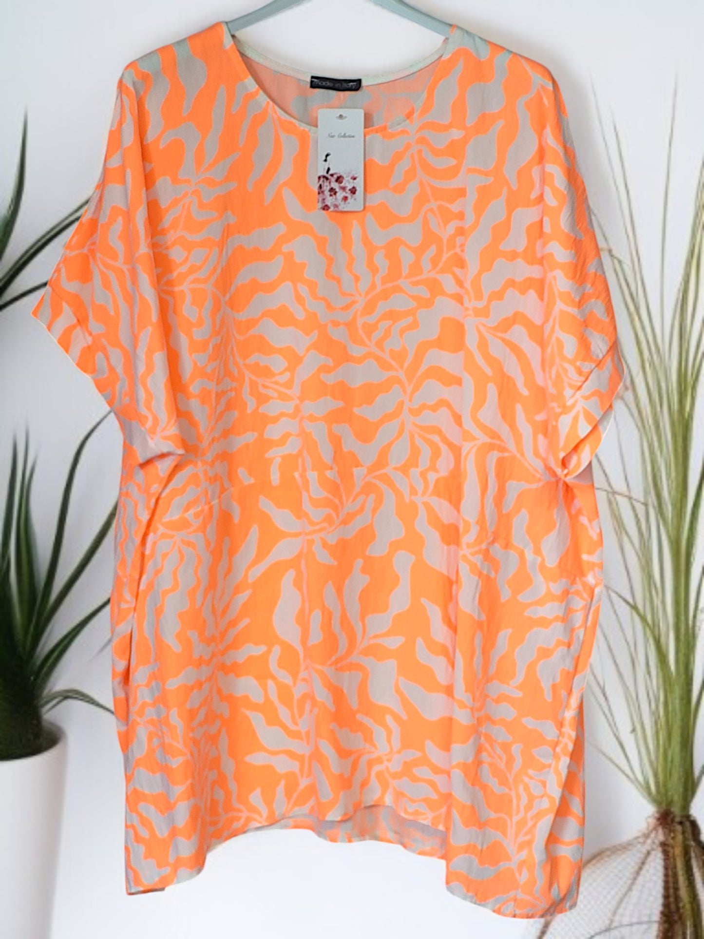 🐆✨ Leichtes Leo-Shirt mit Neon-Print | Onesize Gr. 50–54 | 4 knallige Farben ✨🐆