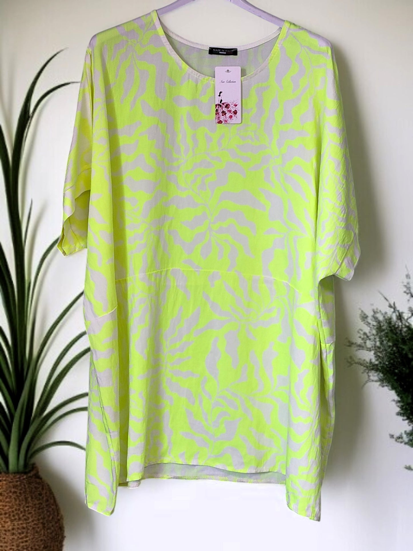 🐆✨ Leichtes Leo-Shirt mit Neon-Print | Onesize Gr. 50–54 | 4 knallige Farben ✨🐆