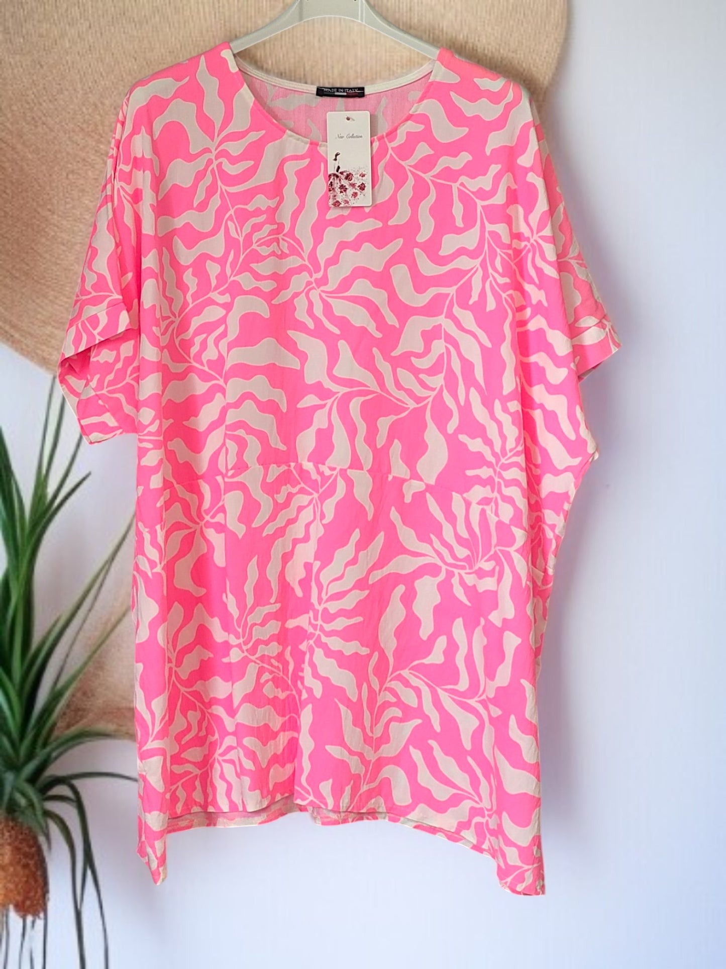 🐆✨ Leichtes Leo-Shirt mit Neon-Print | Onesize Gr. 50–54 | 4 knallige Farben ✨🐆