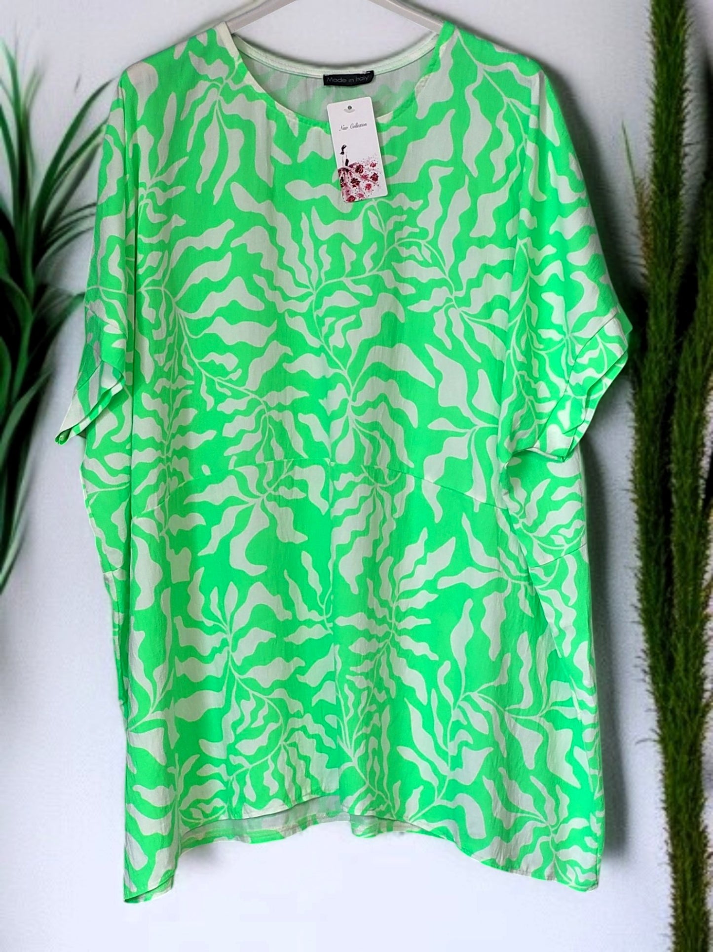 🐆✨ Leichtes Leo-Shirt mit Neon-Print | Onesize Gr. 50–54 | 4 knallige Farben ✨🐆