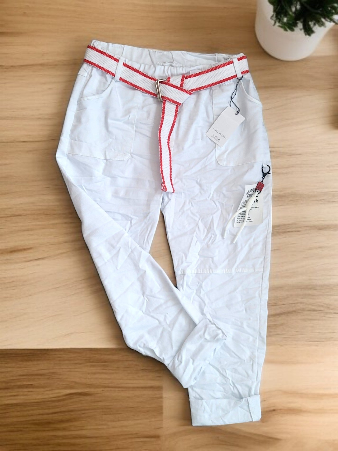 🆕 Stylische Jogpant mit Gürtel – in 6 Farben 🌈 | Gr. 36-42 Onesize 🧵