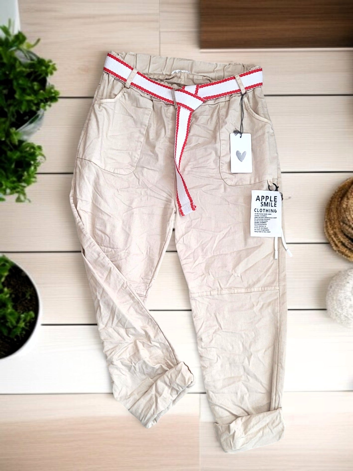 🆕 Stylische Jogpant mit Gürtel – in 6 Farben 🌈 | Gr. 36-42 Onesize 🧵