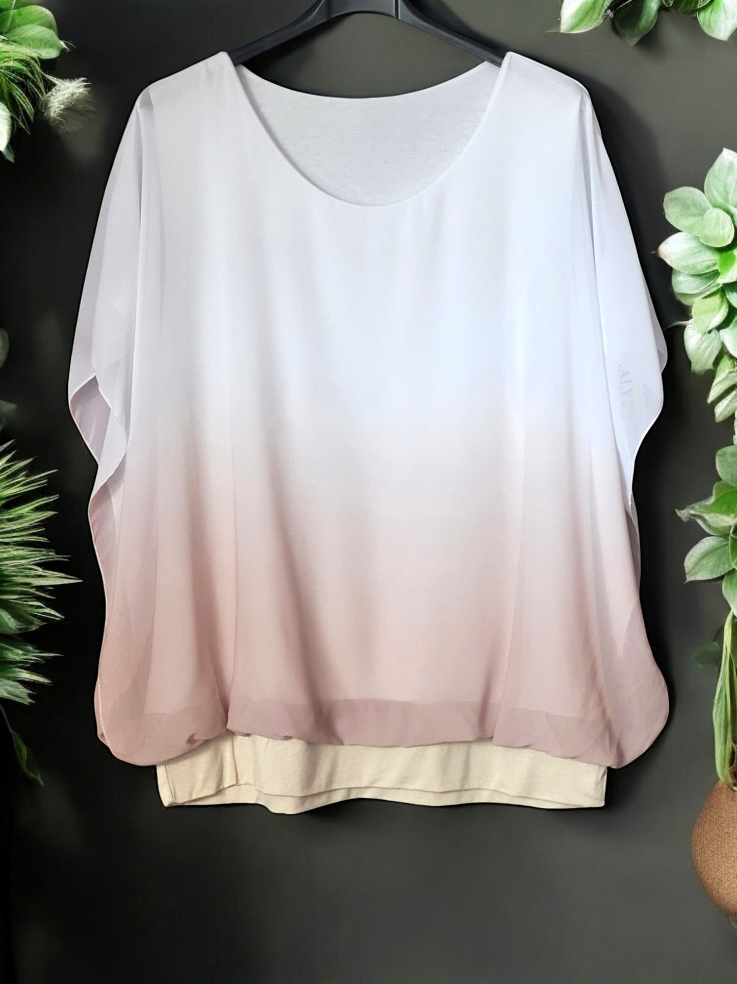 🌈 Ombré Flatter-Bluse – 10 Farben | Größe 42 – 48 ✨