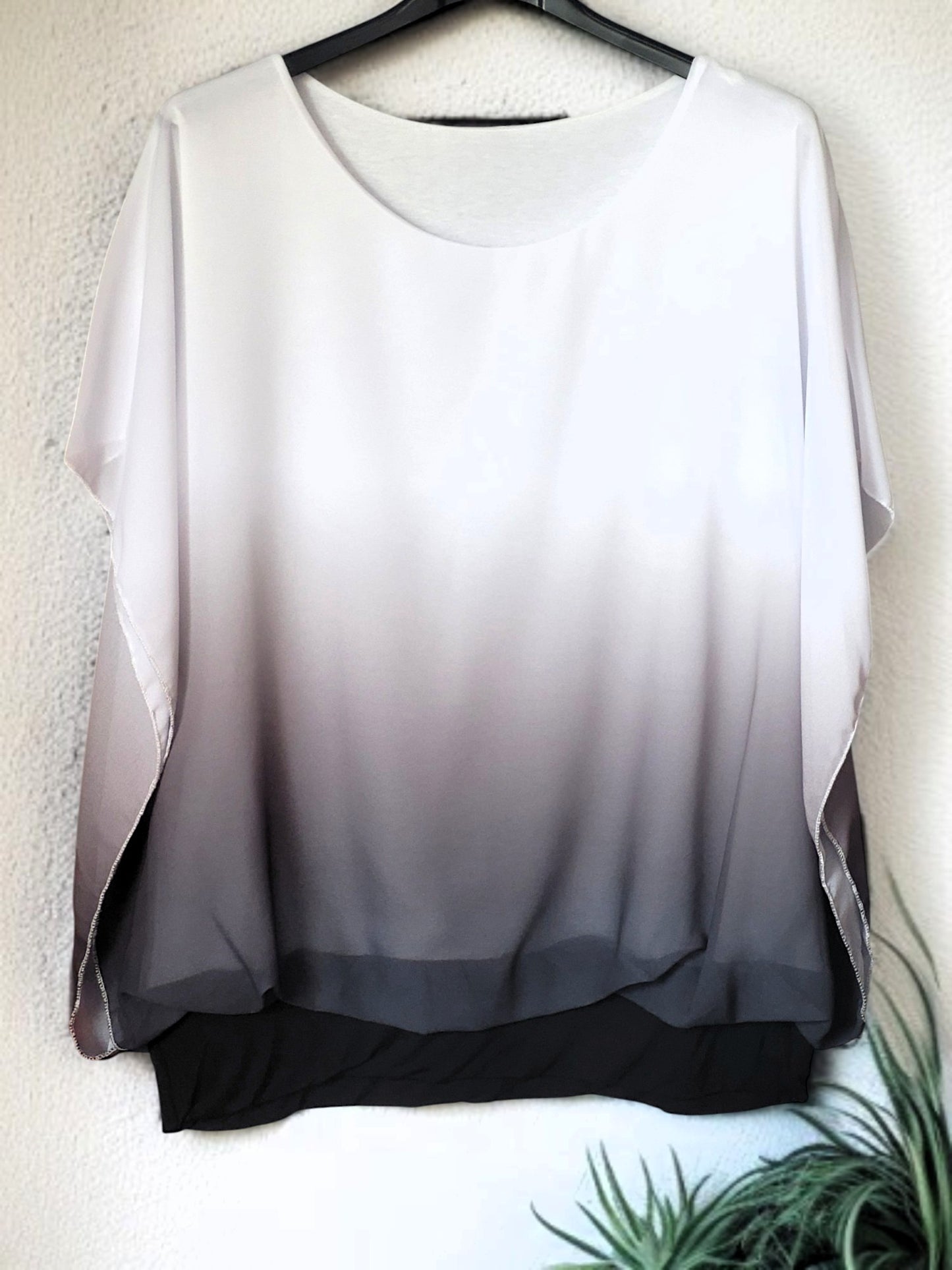 🌈 Ombré Flatter-Bluse – 10 Farben | Größe 42 – 48 ✨