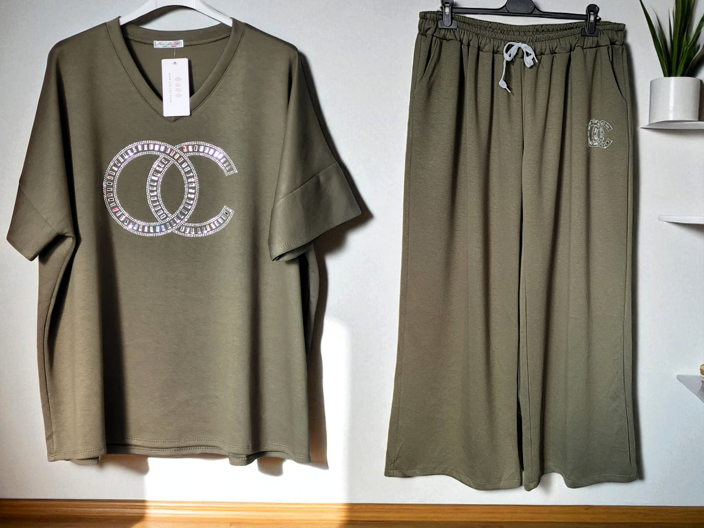 👚👖 Zweiteiler „OC“ – Gr. 46-52 – 4 Farben 🌈✨