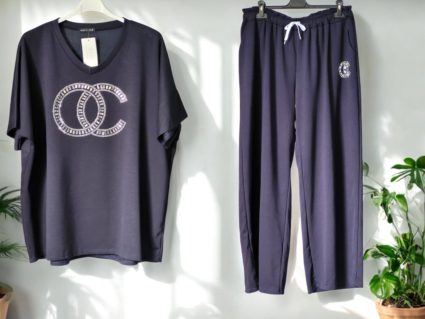 👚👖 Zweiteiler „OC“ – Gr. 46-52 – 4 Farben 🌈✨