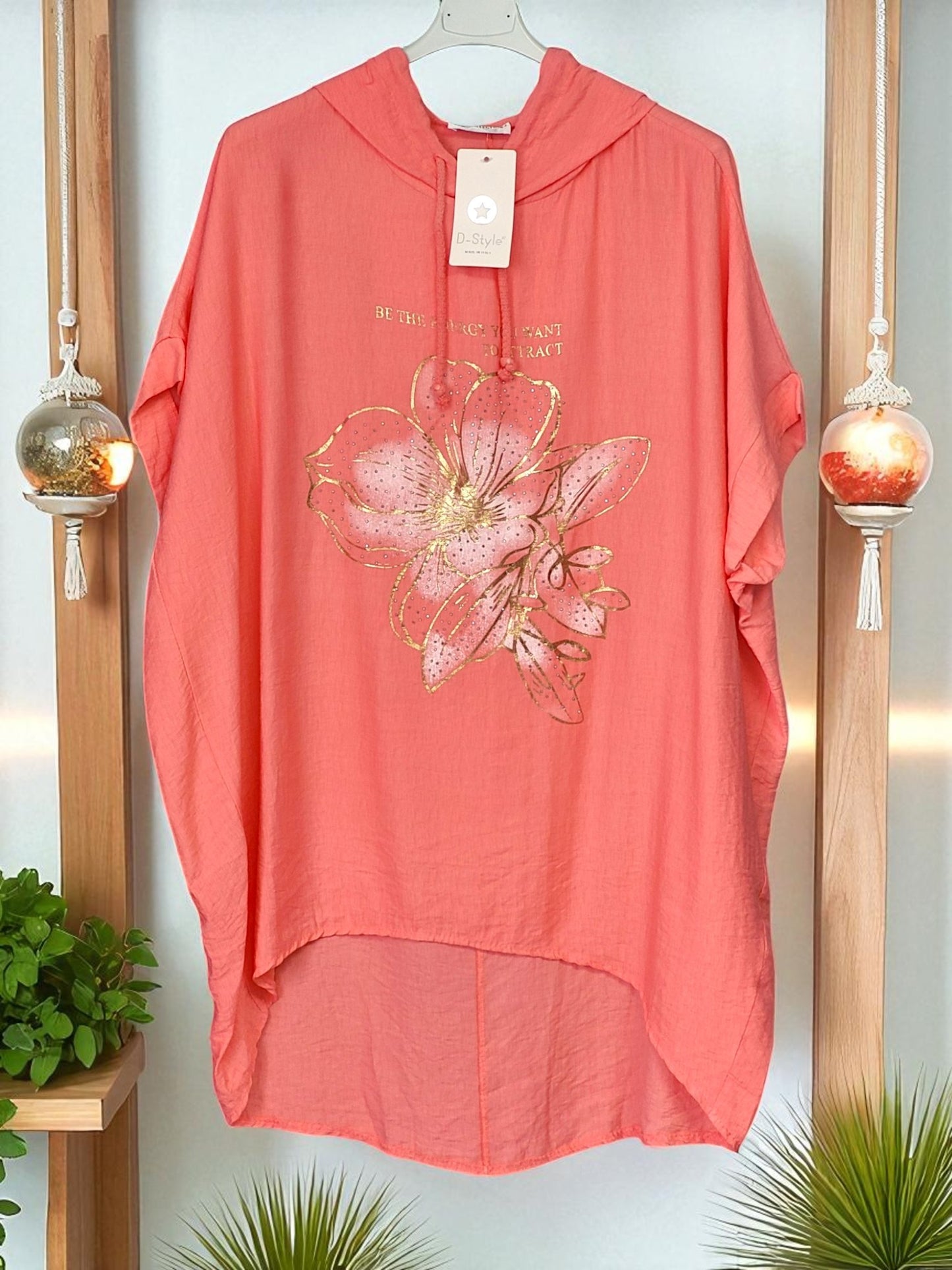 🌸🪄 Hoodie „Flower Vibes“ – 3 Farben – Gr. 46-50 🪄🌸