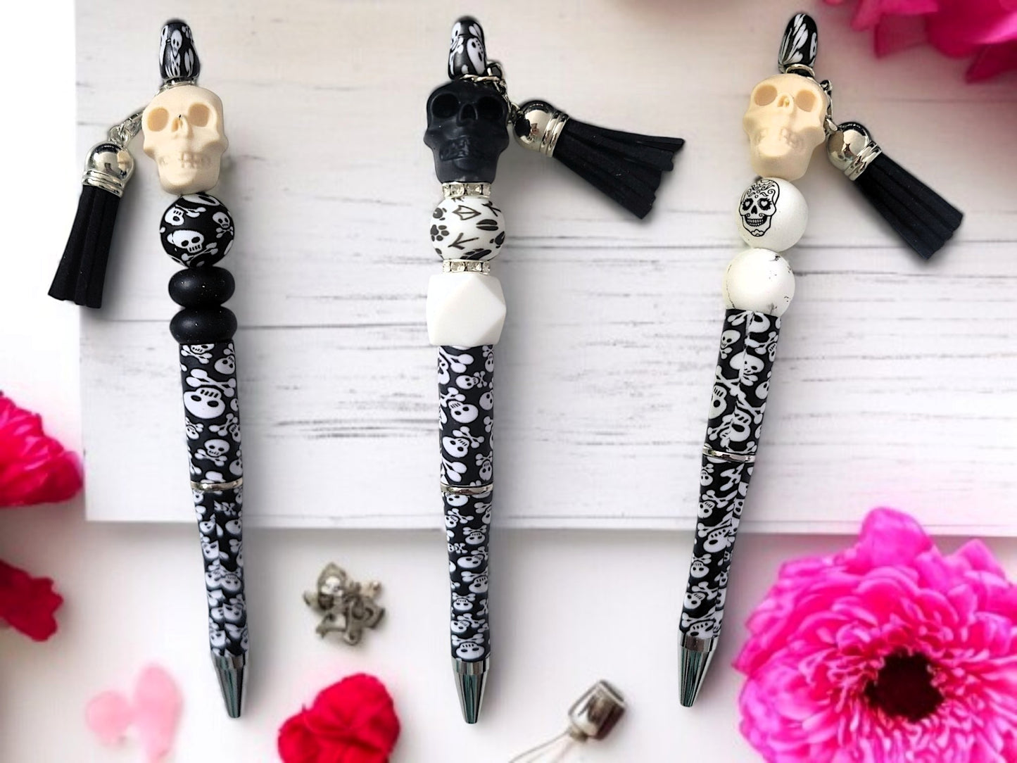 💀🖊️✨ SKULL‑STYLE KUGELSCHREIBER • 6 VARIANTEN • HANDGEFERTIGTE UNIKATE 🔥