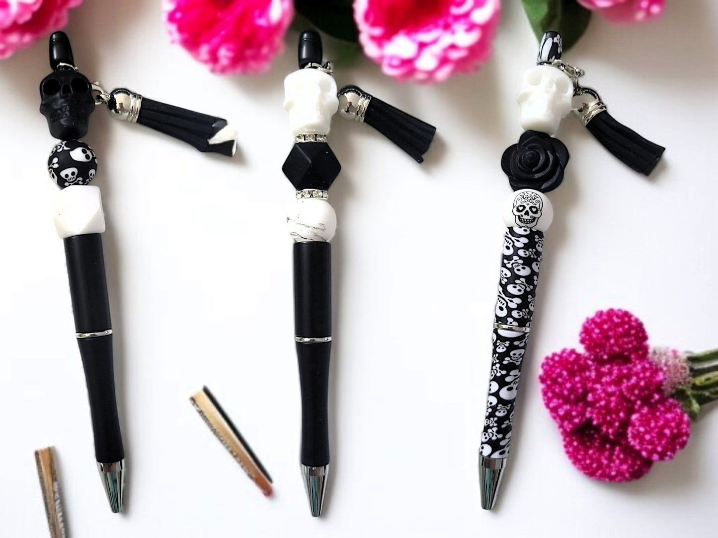 💀🖊️✨ SKULL‑STYLE KUGELSCHREIBER • 6 VARIANTEN • HANDGEFERTIGTE UNIKATE 🔥