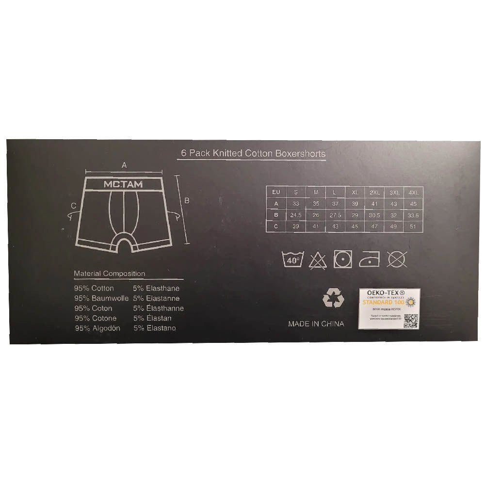 MC Tam Herrenboxer - Shorts 6er Pack in versch. Größen