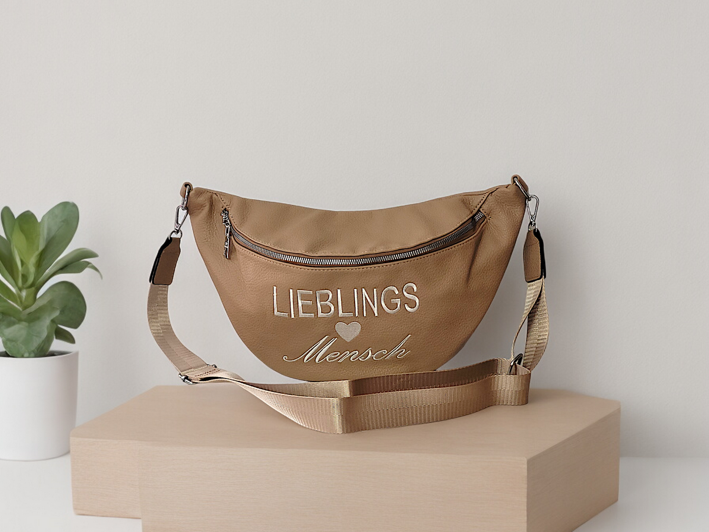 Crossbag "Lieblingsmensch" in versch. Farben