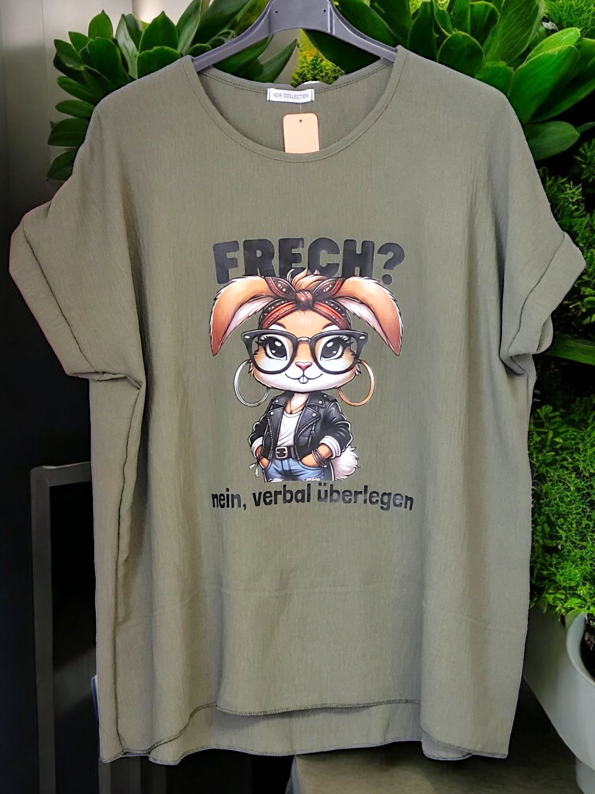 🐰✨ Blusen-Shirt „Frech? – nein, verbal überlegen“ | Gr. 42-46 | 7 Farben ✨🐰