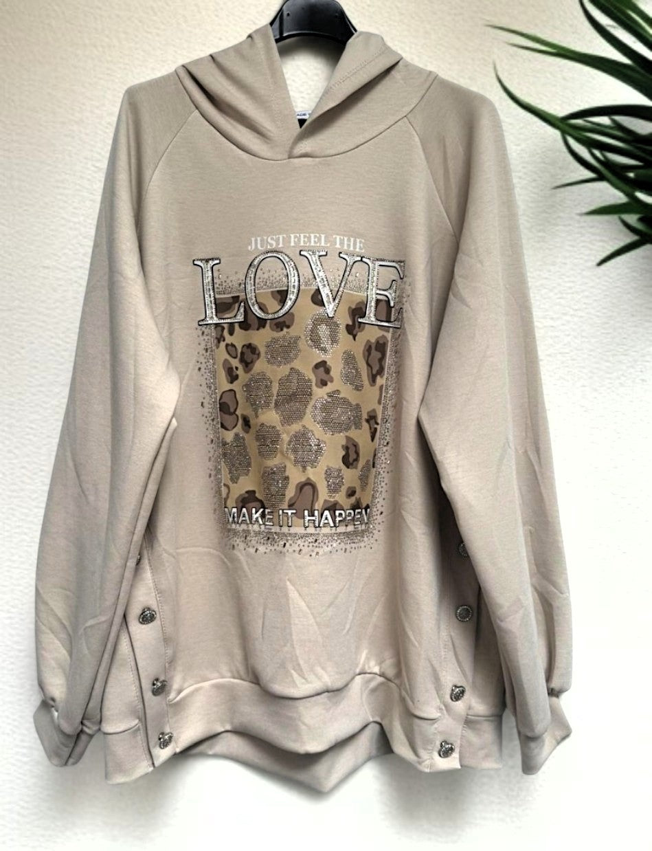 ✨ Vorbestellung Sweatshirt "LOVE" | Gr. 42–46 | 🌈 4 Farben ✨