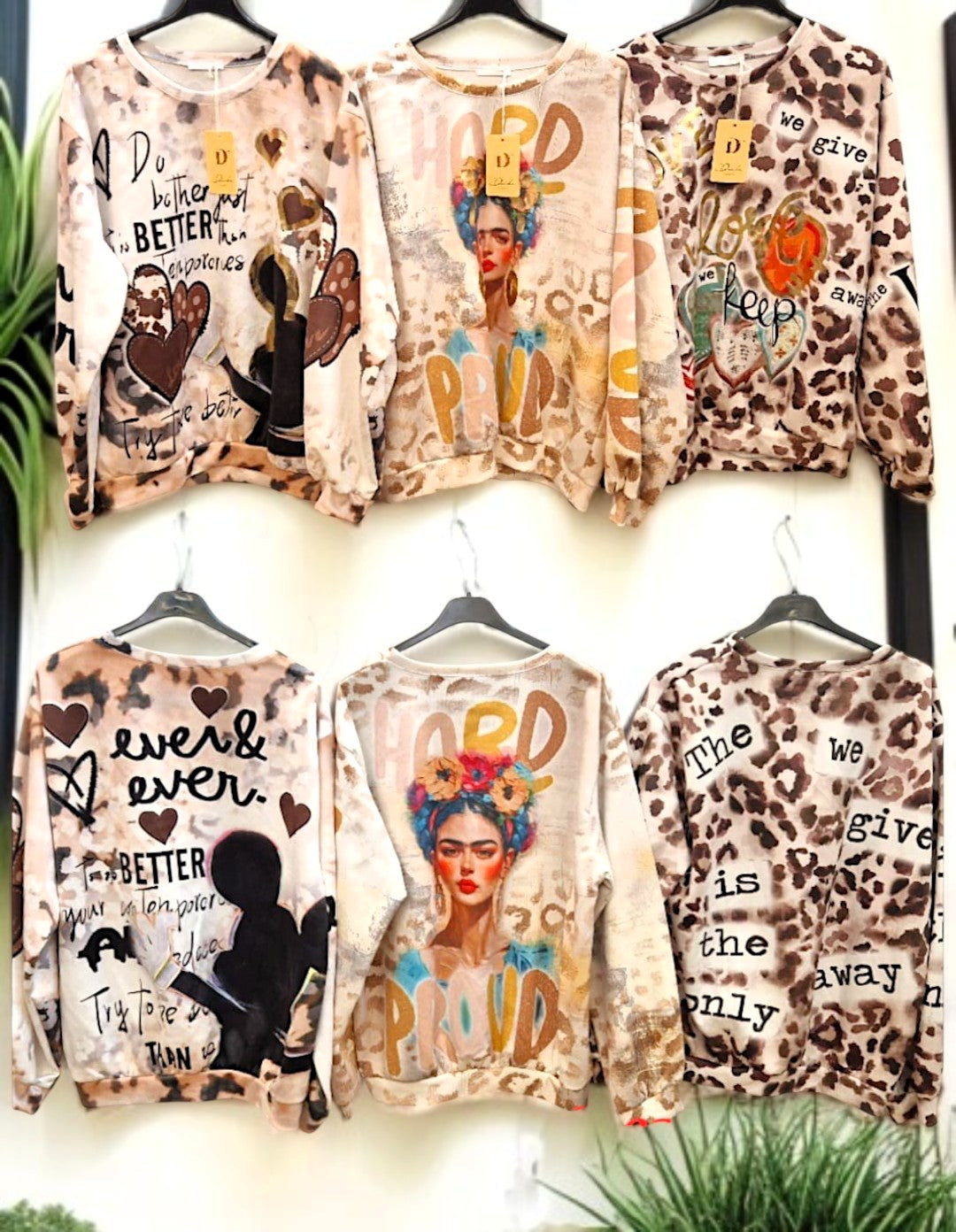 🧥 Sweatshirt mit Print – Gr. 36-42 – 6 Motive zur Auswahl 🧥