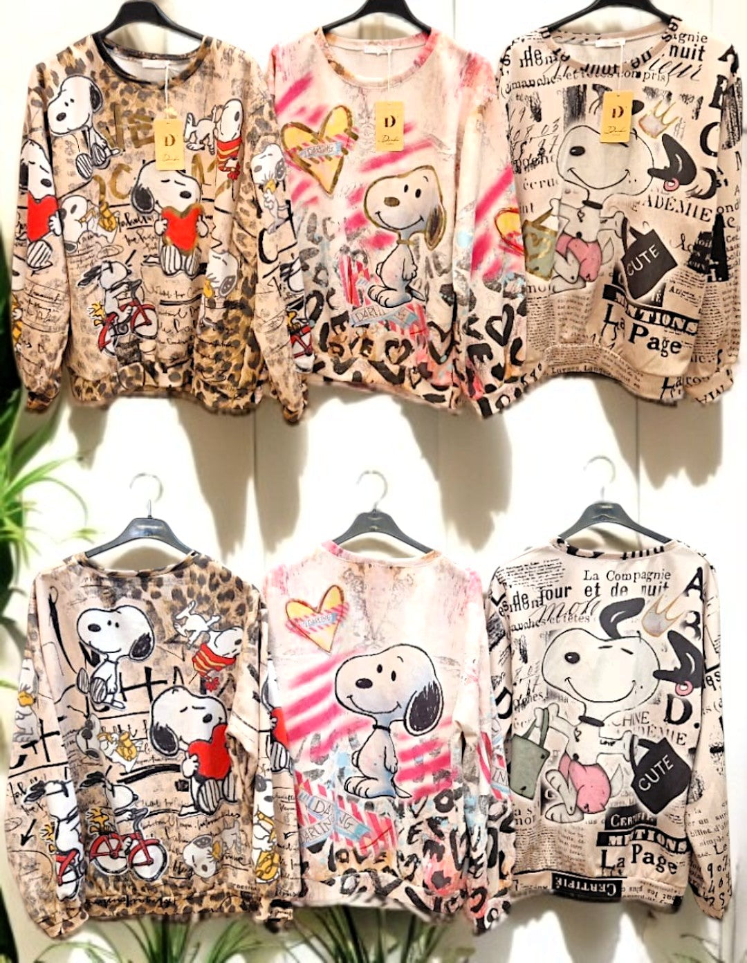 🧥 Sweatshirt mit Print – Gr. 36-42 – 6 Motive zur Auswahl 🧥