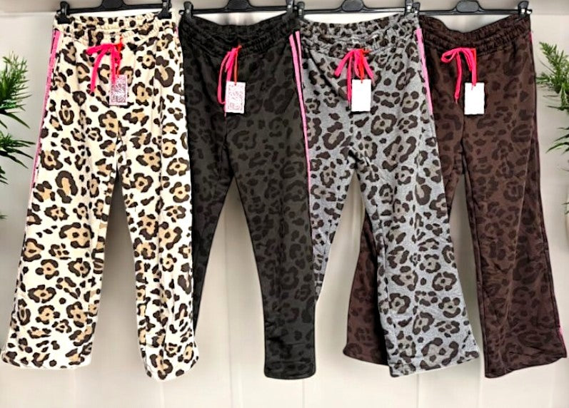 ✨ Vorbestellung – Hose mit Leo-Print 🐆 Gr. 38–42 – 4 Farben zur Auswahl ✨