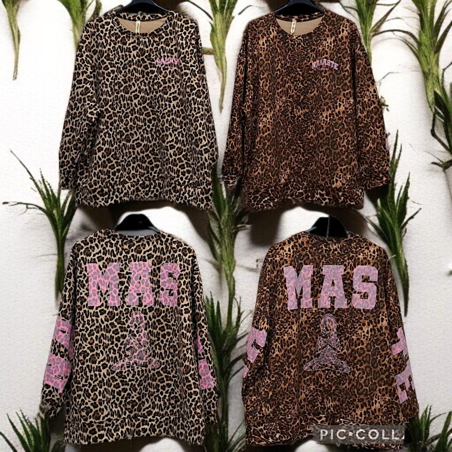 ✨ Vorbestellung – Sweatshirt „Namaste“ 🐆 | Gr. 48-52 | 2 Farben 🌟
