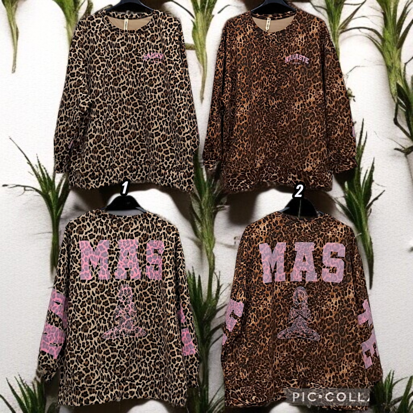 ✨ Vorbestellung – Sweatshirt „Namaste“ 🐆 | Gr. 48-52 | 2 Farben 🌟