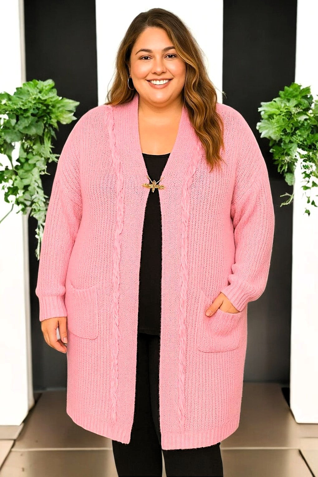 ✨ Vorbestellung: Cardigan mit Fransenverschluss 🧶 – Gr. 48-54 – 11 Farben zur Auswahl ✨