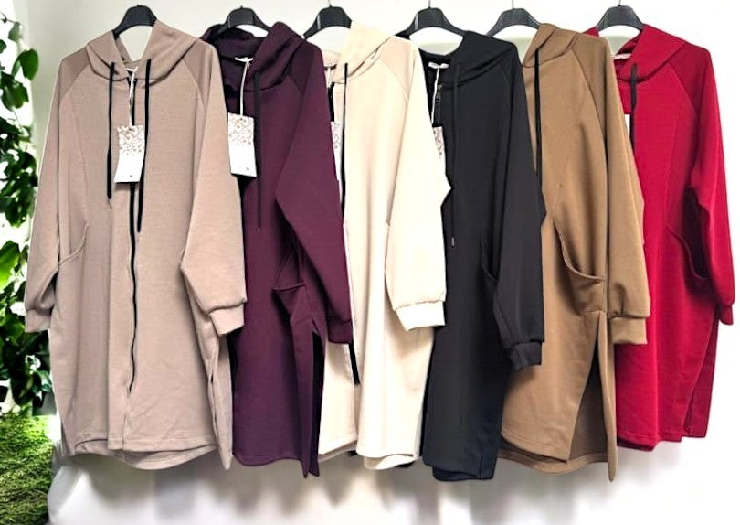 🧥✨ Vorbestellung: Sweatjacke mit Kapuze – 6 Farben 🌈 | Gr. 42–48