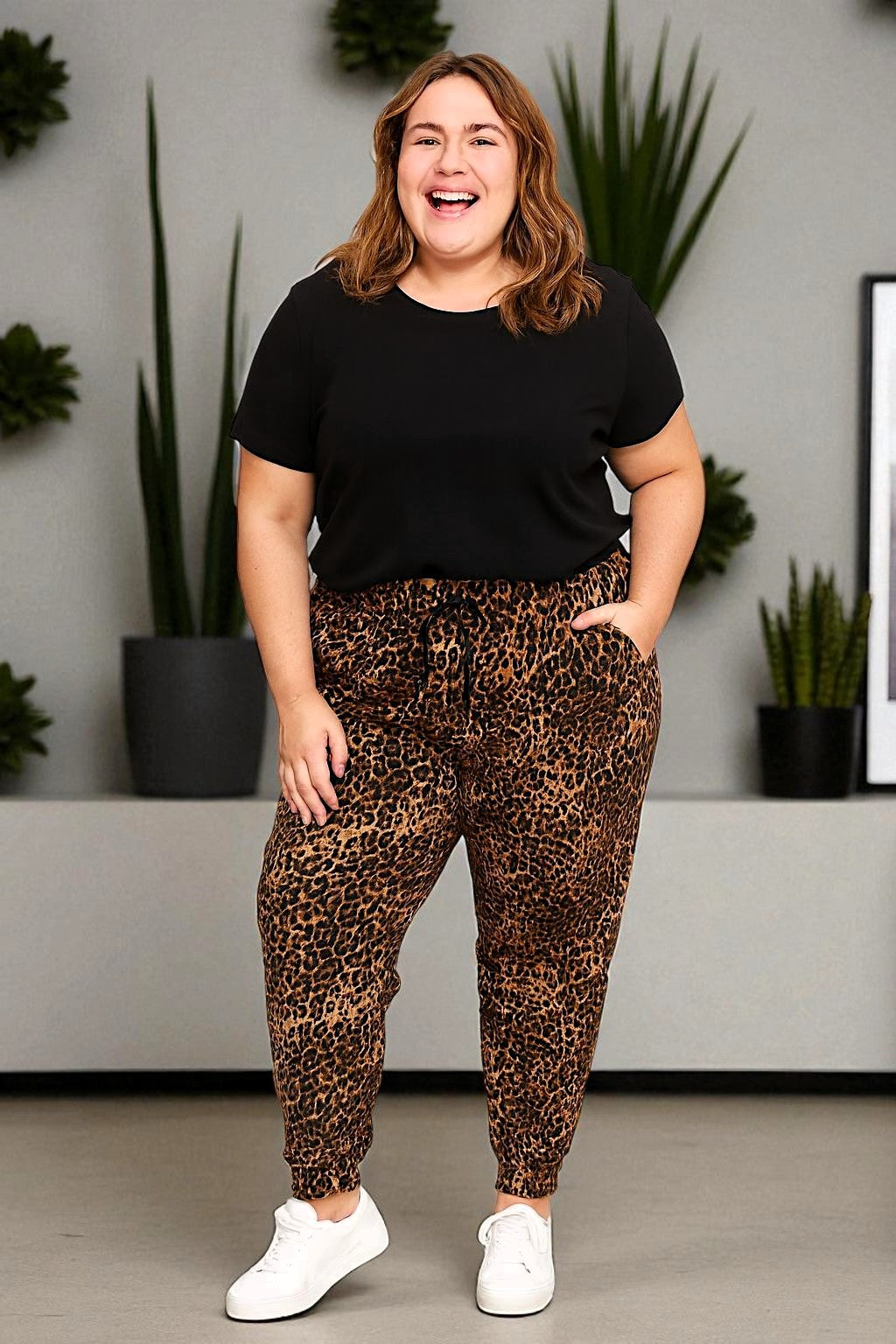 ✨ Jogpant im Leo-Print 🐆 | Gr. 48-52 | 2 Farben zur Auswahl 🌟