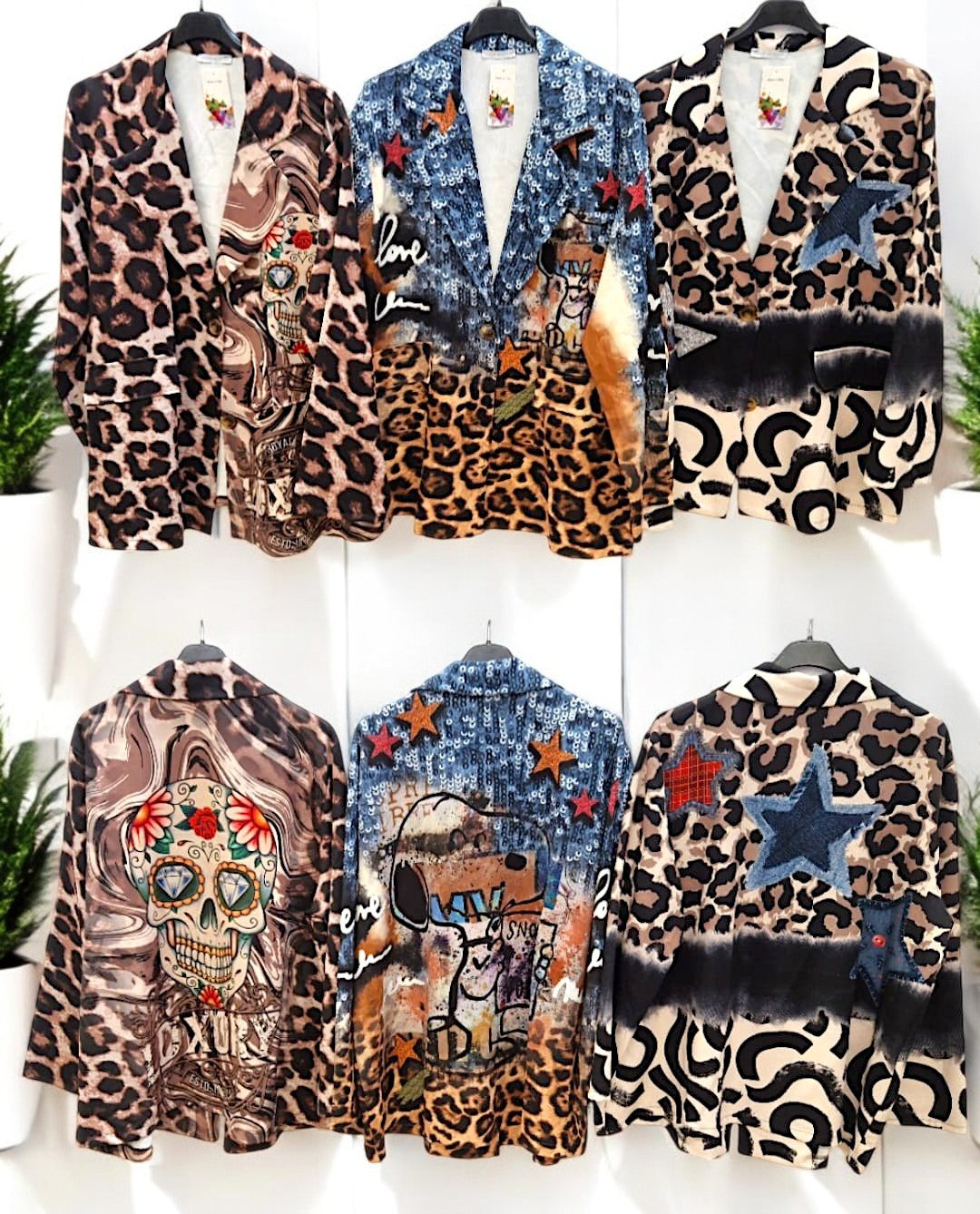 🧥✨ Vorbestellung: Motiv-Blazer – 9 Motive Gr. 38-42