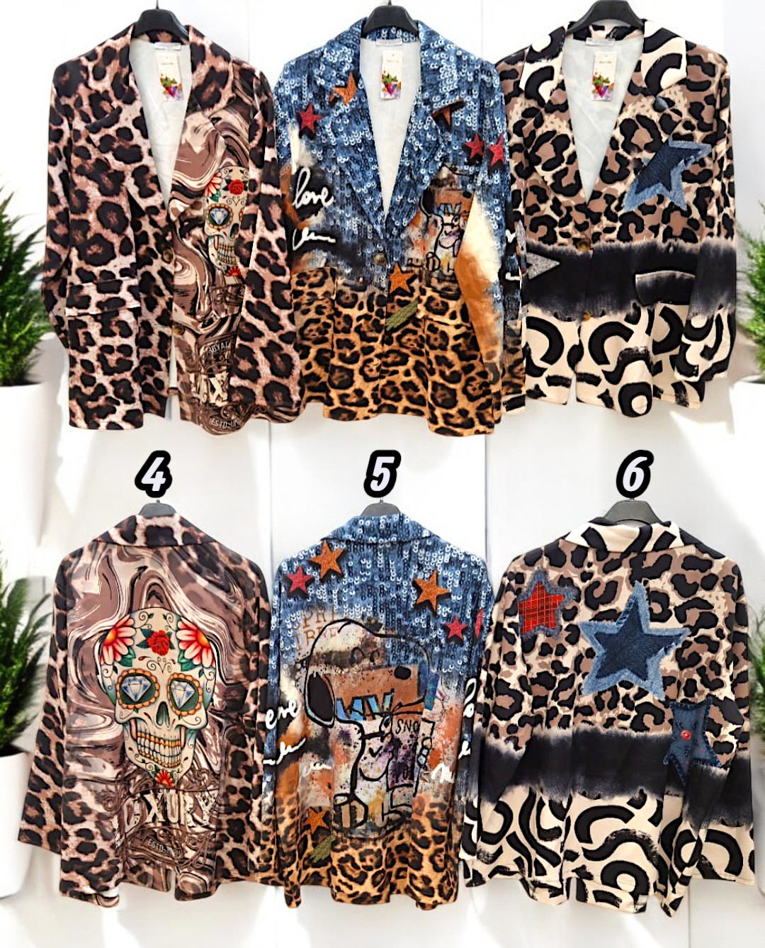 🧥✨ Vorbestellung: Motiv-Blazer – 9 Motive Gr. 38-42