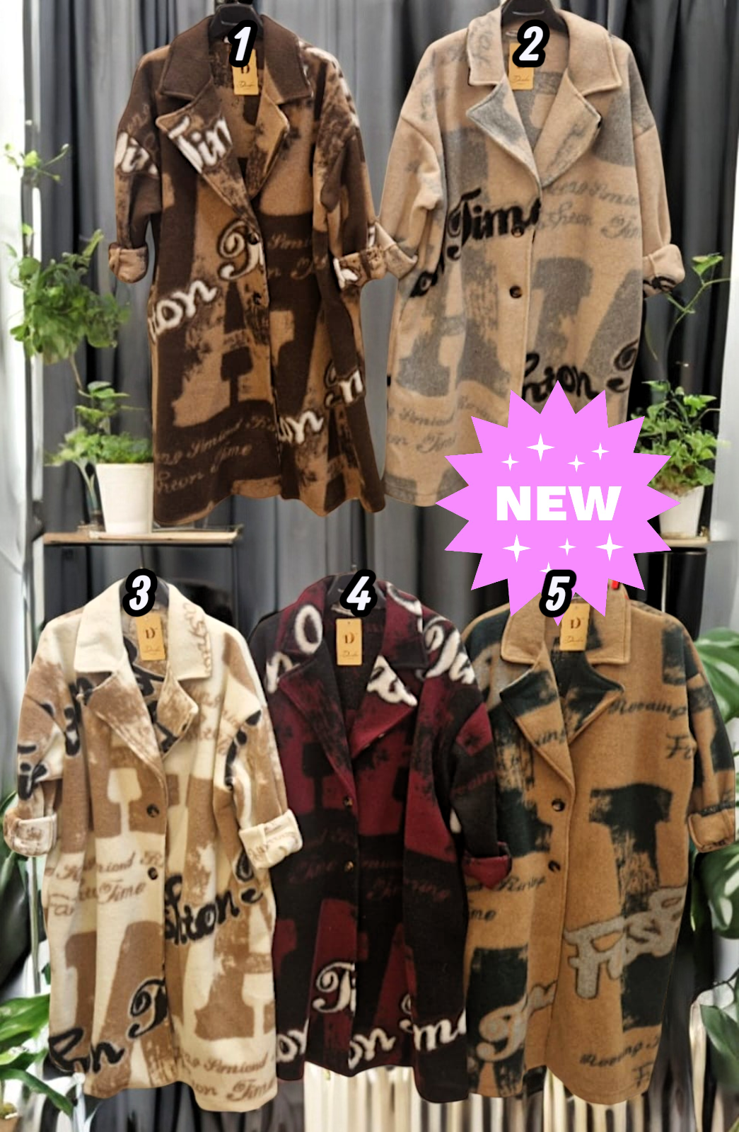 🧥✨ Vorbestellung: Mantel – 5 Farben 🌈 | Gr. 42–46