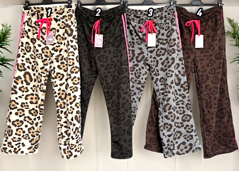 ✨ Vorbestellung – Hose mit Leo-Print 🐆 Gr. 38–42 – 4 Farben zur Auswahl ✨